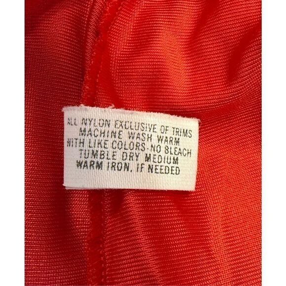 Shadow Line Women’s Nightgown & Robe Set Vtg 2-Pcs Sz. M Red Silky Nylon - Picture 12 of 12